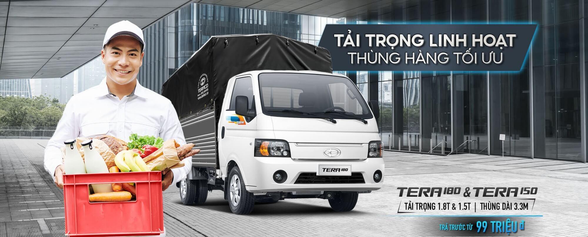 TERA150 & TERA180 là hai mẫu xe sở hữu thiết kế hiện đại, động cơ diesel 1.8L